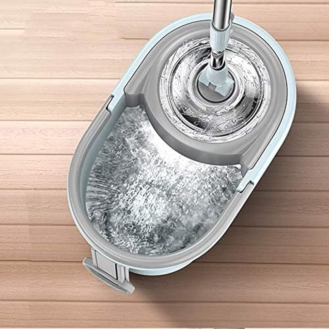 Drive Rotary Mop Household Lazy Stainless Steel Pole Automatic Hand Pressure Barrel