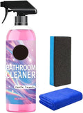 Bathroom Cleaner Powerful Pink Bathroom Cleaner Spray Bathrooms Descaler Foam Cleaners for Sink Tub Floor Tile Gentle Formula (1Pcs)