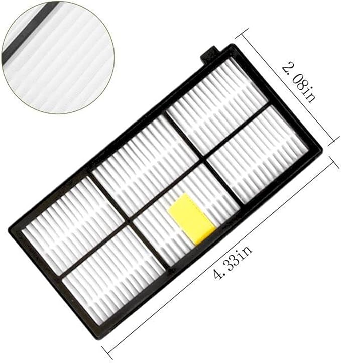 BeNtli Vacuum Cleaner Parts AccessoriesMain Side BrushHepa FilterCompatible for Roomba 800 900 Series 860 870 880 890 966 980 (Color : 2)