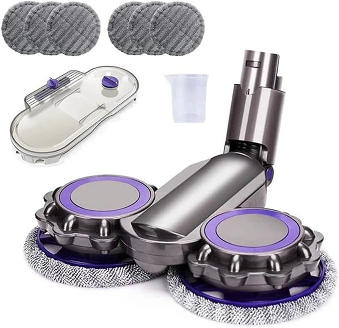 Electric Wet Dry Mopping Water Mop Head Attachment Compatible for Dyson Vacuum Cleaner V6 Dc58/Dc59/Dc62 Model