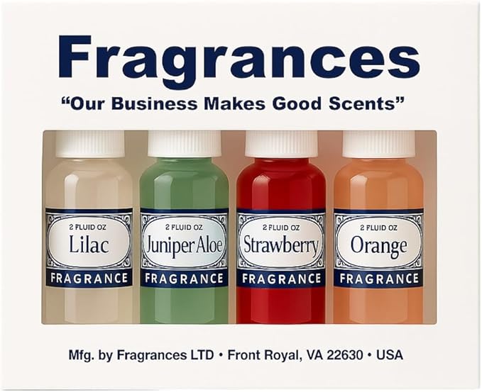 Rainbow RainMate Sirena Hyla Compatible Vacuum Fragrances – Assorted Fragrance 4-Pack For Water-Based Vacuums (Summer Orchard - Lilac Juniper Aloe Strawberry Orange)