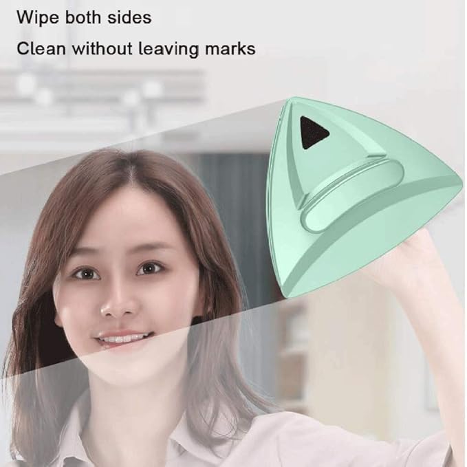 Glass Wiper - Window Cleaning Brush Side Cleaner Super Strong Magnetic For High Rise And Car Glazed Windows