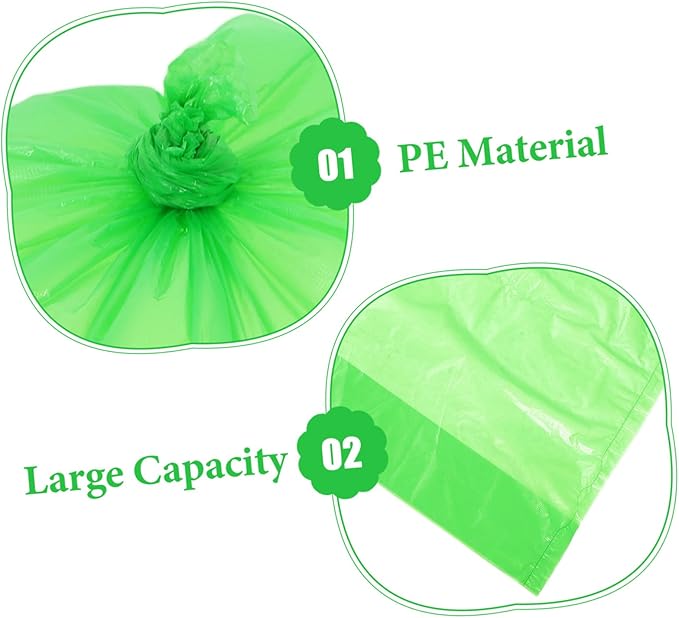 50pcs Thickened Tear-resistant Garbage Bags Large Kitchen Trash Bags for Bathroom Bedroom Office Hotel Use PE Material Liners