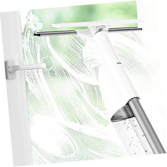 Long Handle Window Cleaner Spray Brush Household Scrubber Exterior Tool