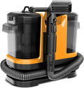 Portable Carpet Cleaner with Steam&amp Heating System Powerful Suction Carpet Cleaner with 3 Cleaning Tools&amp Solution 2 in 1 Upholstery Cleaner Steam Cleaner for Pets Car (yellow)