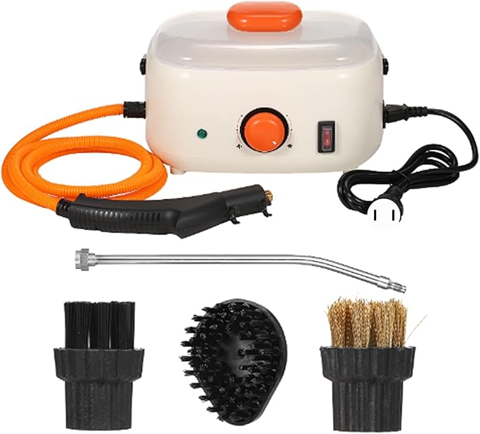 2500W Handheld Steam Cleaner High Pressure Large Capacity 901ml Safety Features Versatile Brushes for Kitchen Car Bathroom Heavy Duty Cleaning