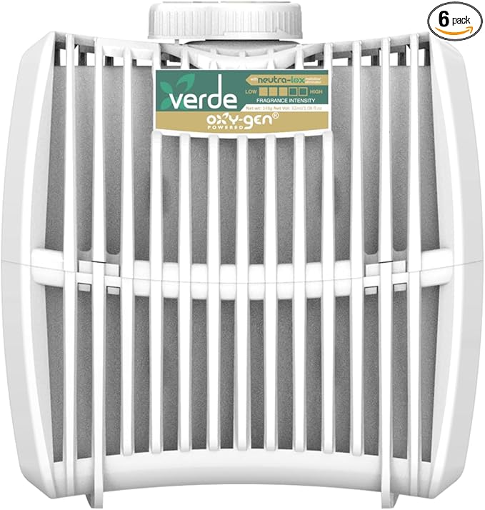 Oxygen-Pro - Verde Medium Fragrance Cartridge For Oxy-Gen Powered Commercial Air Fresheners and Deodorizers (6 Pack)
