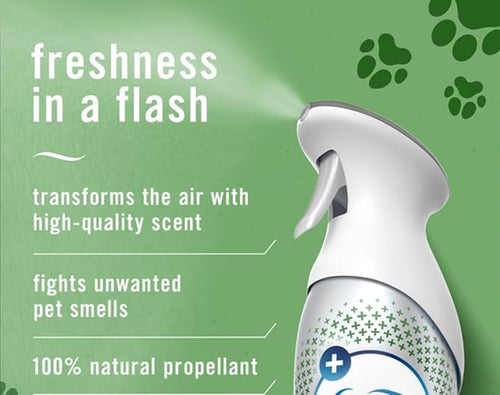 2 Pack Febreeze Air Pet Odor Eliminator Value Pack Fresh Scent 8.8 oz Bottles Natural Propellant Air Refresher Spray