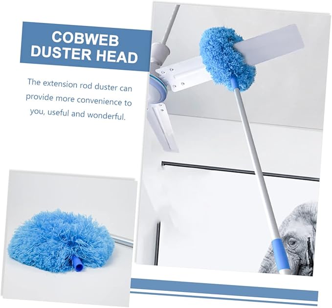 CHILDWEET Extendable Duster with Long Handle Ceiling Fan Cleaner for High Ceilings and Hard to Reach Areas Lightweight and Durable Dust Cleaner for Efficient Home Cleaning