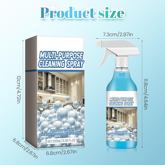 Spray Splash Cleaner 2026 New Multi-Purpose Handheld Degreaser Upgraded Foam Sprays for Ovens Easy-To-Use Rust Remover for Kitchenware Grime Remover Spray for Home Family (3)