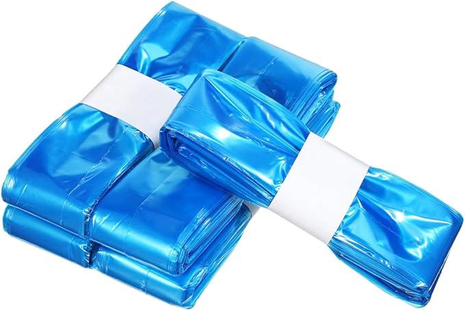 Disposable Diaper Pail Bags 5 Rolls Blue Pe Thickened Trash Bags Odor-resistant for Nursery Home Garbage and Diaper Storage 260mm X 7m