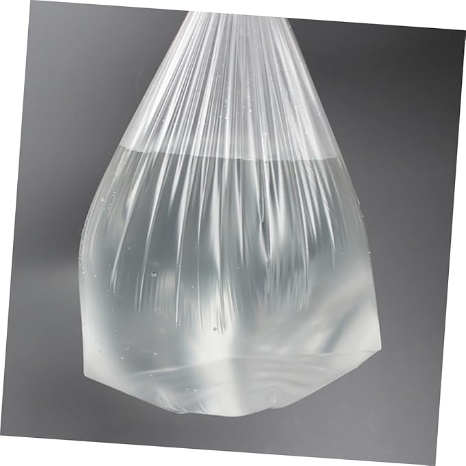 6 Rolls Thickened Plastic Trash Bags for Home Kitchen and Bathroom Flat Opening Garbage Bags 45x50cm Disposable Waste Liners for Bedroom and Household Use