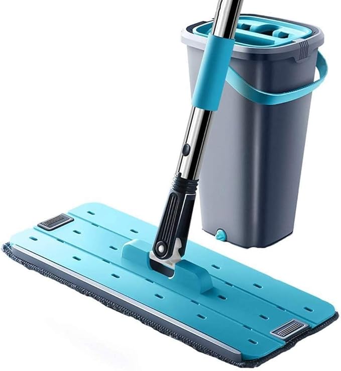 Self-Cleaning and Squeeze Multi Purpose All-in- 360 Degree Rotatable Flat Floor Mops Microfiber Cloth Pad
