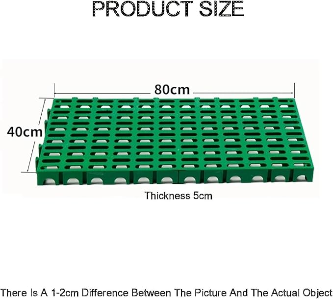 Trench Drainage GrateDrain Covers OutdoorDrainable Interlocking Floor Tile Modular Tiles 40x80x5cm Multicolor Pack Of 4(Green)