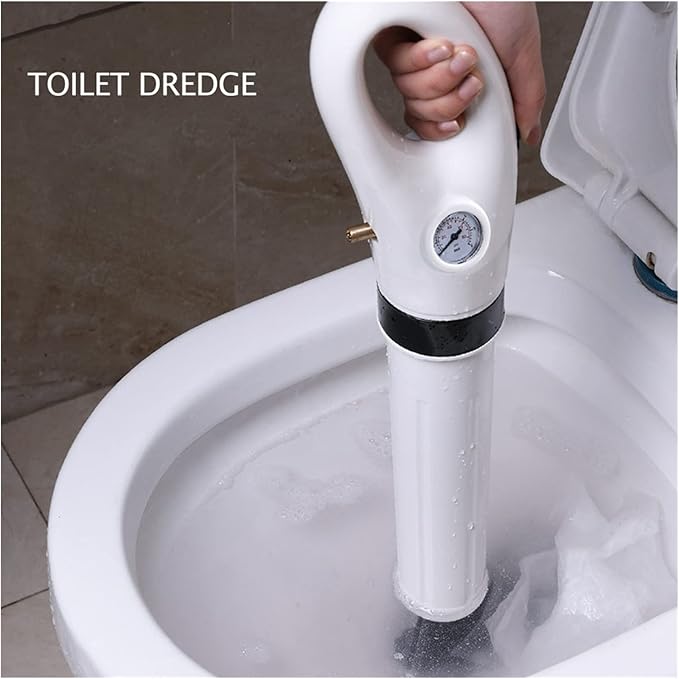 Toilet Plungers -Sewer Dredge Clogged Remover Pipe Drain Blaster High Pressure Air Drain Cleaner Manual Pneumatic Dredge Tools