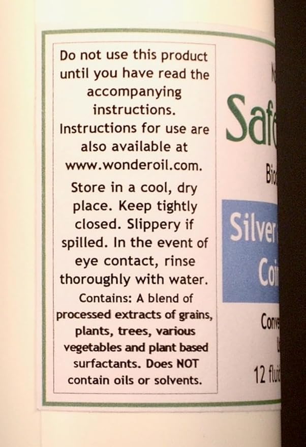 SafeClean Coin Cleaner Ready to Use Solution for Silver and Copper Modern Coins. No dilution needed. 128 fl. ounces. One Gallon. No Risk Guarantee.
