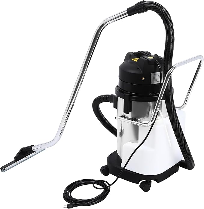 3 in 1 Commercial Carpet Cleaner 30L/7.93Gal Carpet Extractor Upholstery Wet Dry Vacuum Cleaner Floor Cleaning Machine w/Vacuum Heads Cleaning Machine for Sofa Carpet Curtains