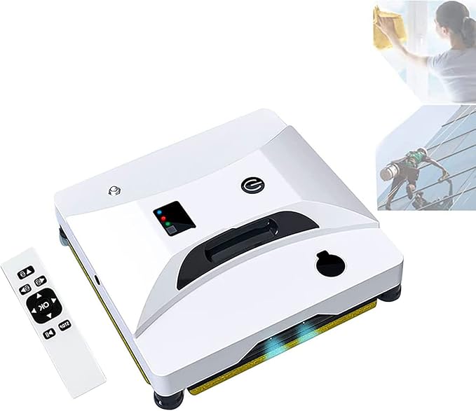 Window Cleaning Robot Automatic Glass Cleaner Robotic Vacuums with Remote and Smart App Controlfor High-Rise Windows Tiles and Marbles