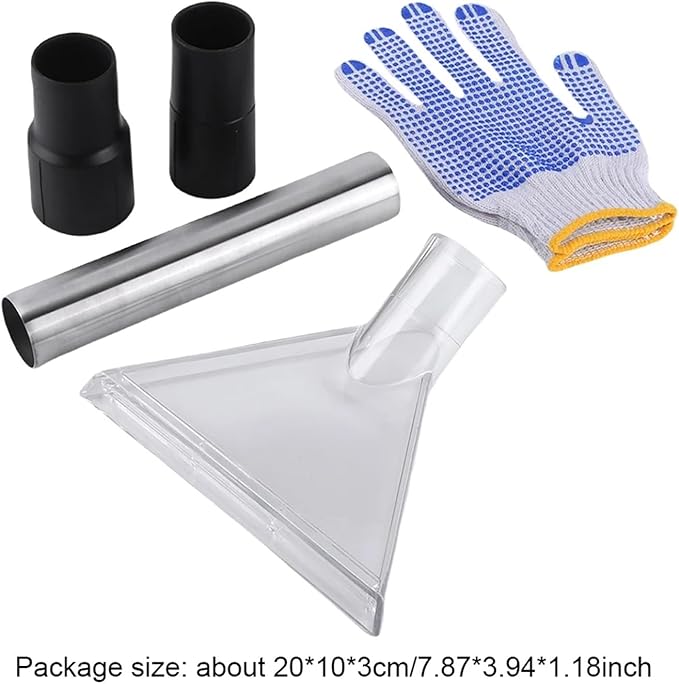 Universal Clear Vacuum Extraction Accessory Transparent Water Suction Head Vacuum Cleaner Part for Cleaning Sofa Carpet(Large)