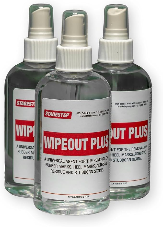 Wipeout Plus 3 Bottles Pump Spray Tape Adhesive Remover Dye And Scuff Remover