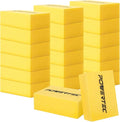 POWERTEC Large Square Grout Sponge – Professional Tile Grout Removal Cleaning Sponge – Heavy-Duty Absorbent Sponge Multi-Purpose Cleaning Tool for Floors Kitchen and Bathroom – 20PK (72106-P5)