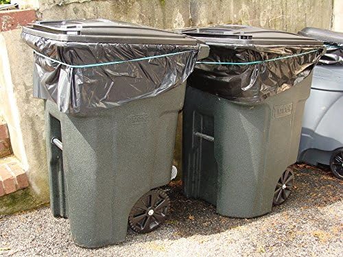 95 Gallon Super Big Mouth Trash Bags 30-Pack Plus 3 Free Rubber Tie Down Bands