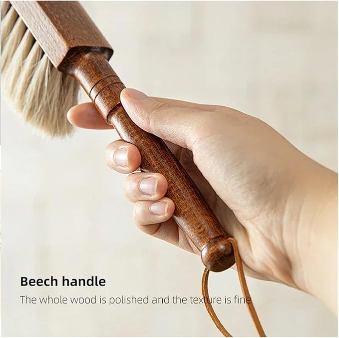 Duster Dust Brush Horsehair Hand Broom Long Handle Desktop Cleaning Household Car Furniture Bed Sweeping Cleaner