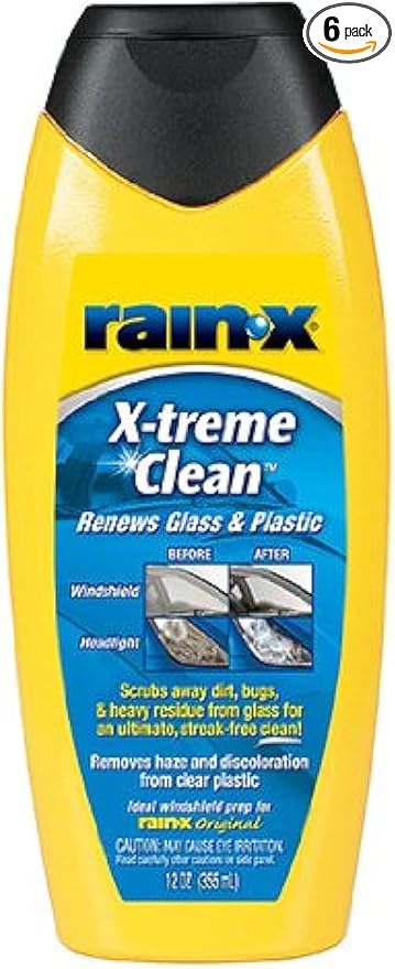 Rain-X 5080217-6PK X-Treme Clean Glass Cleaner - 12 oz. (Pack of 6)
