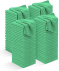 Avalon Towels Microfiber Cleaning Cloths (Value Pack of 100) - Size 12 x 12 Inches Highly Absorbent Cleaning Rags Lint Free Reusable and Washable Microfiber Towels for Cars