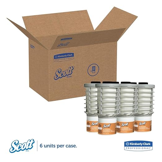 Scott Essential Air Freshener Refill (12373) Mango Automatic / Continuous Release 6 Refills / Case