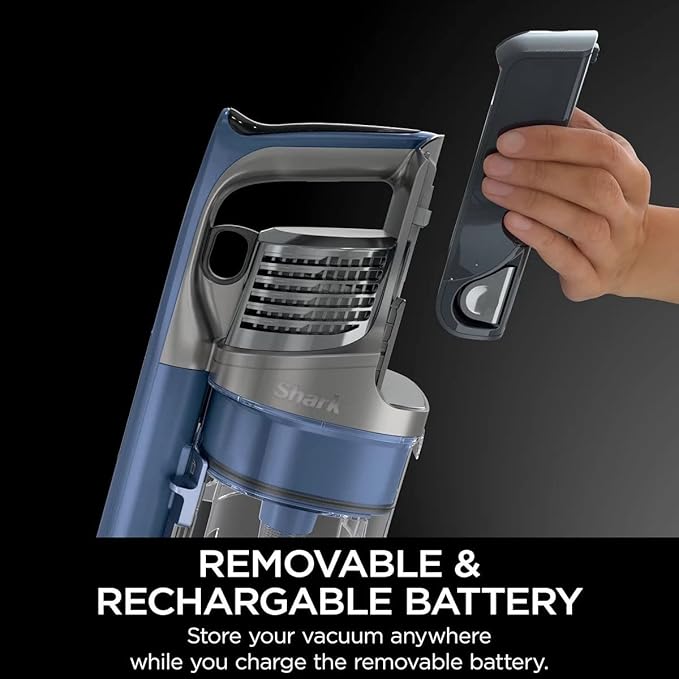 Shark IZ361H Cordless Pet Plus Stick Vacuum with Anti-Allergen Complete Seal Blue (Renewed)