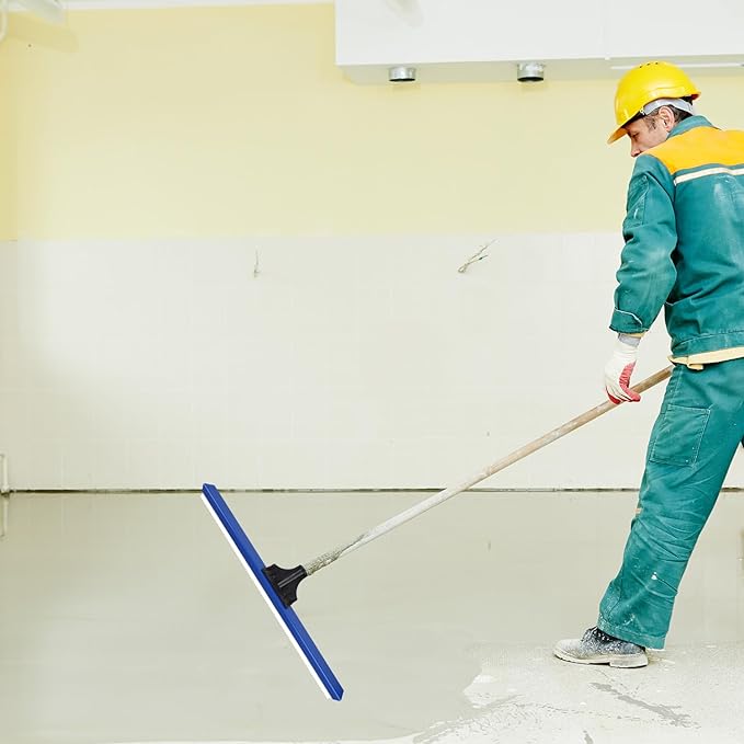 23.6in/60cm Epoxy Squeegee with 0.16in/0.4cm Notched Teeth Floor Squeegee for Self Leveling Cement Urethane Epoxy Floor Tool for Garage Driveway Wall Applications