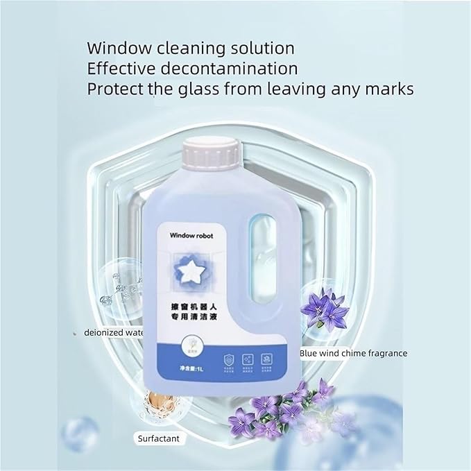Window Cleaning Robot Cleaning Solution 6-Pack Compatible With Ecovacs Winbot W1/W1SPRO/W2/W2SPRO/W850/836/83S/860/880/855/W930/950