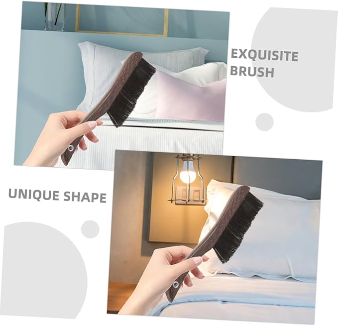 2pcs Cedar Horsehair Brush Mini Stick Duster for Computer Keyboard Cleaning Broom