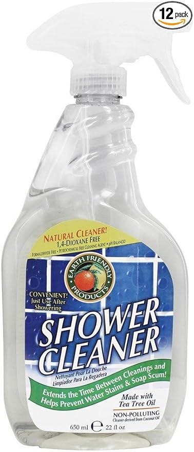 Earth Friendly Products Shower Kleener Made with Tea Tree Oil 22 Ounces (Pack of 12)