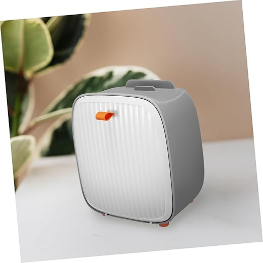 PRETYZOOM Mini Desktop Hidden Trash Can for Dorm Space-Saving Countertop Waste Basket Stability