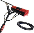 Water Fed Pole Kit Window Cleaning Brush with Squeegee Outdoor Window Glass Solar Panel Cleaning Telespole Water Fed Brush Spray Washer (Color : 12ft/3.6m)