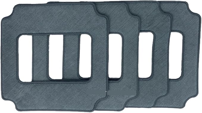 4pcs Mops Window Cleaner Glass Washer Cloth Mop Orignal for Machine QHC004/RL880/RL1188/2988/3325/3368 (Color : 4pcs Grey mops)