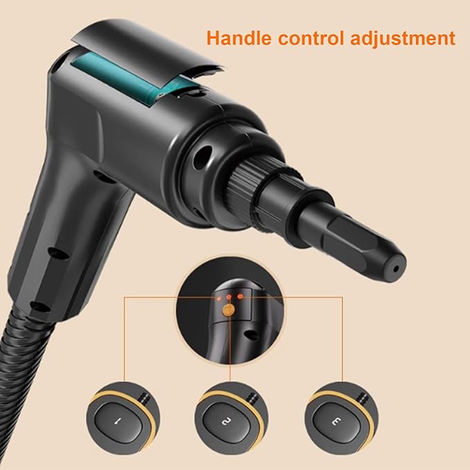 Steam Cleaner with Handle Controllable SwitchPortable 2500W High Pressure Handheld Steam Cleanerfor Car Kitchen Furniture Grout TileBlack