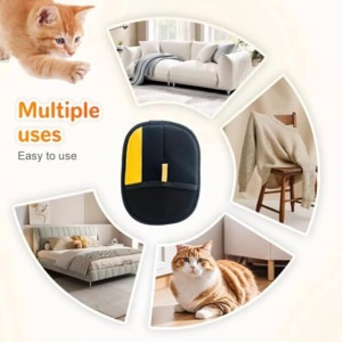 Pet hair removal gloves cat cleaner adhesive