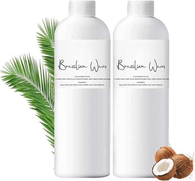 New Brazilian Waves Mop Soap Mop Soap For Floor Cleaning MopSoap Brazilian Wave Multisurface Bathroom &amp Kitchen Cleaner Supplies (2pcs*120ML)