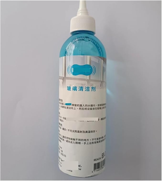 Glass Cleaning Solution Window Cleaning Solution Window Care 220ml Compatible for HOBOT Window Cleaning Robot Cleaning Liquid Detergent(220ML 1pcs)