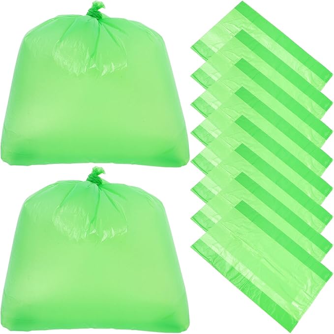 Thick Tear-resistant Large Trash Bags 80x100cm 50pcs Green Heavy-duty Garbage Liners for Kitchen Office Bathroom Commercial Use