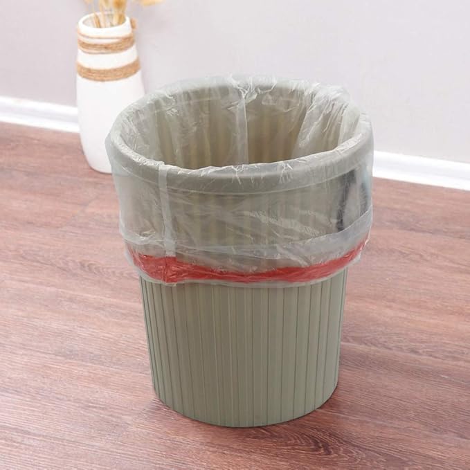 Clear Drawstring Garbage Bags Kitchen Trash Bags 4 Rolls/240 Bags (3 gallon)