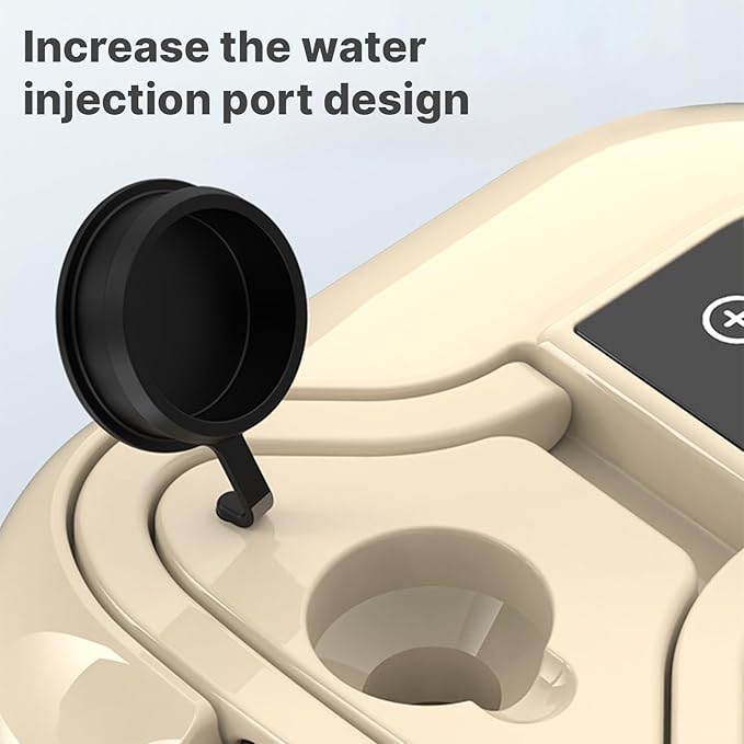 Decdeal Handheld Steam Cleaner with 6pcs Accessories Touch Screen 6 Levels Adjustable 105℃/221℉ Deep Cleaning Steamer with Portable Handle 1200ml/40.5oz Water Tank