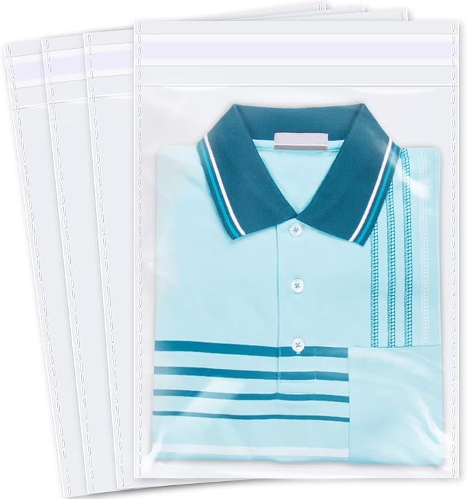 iMailer - 1000 Pcs - 11 x 14 Clear Cellophane Bags - Resealable Self Sealing Cello Plastic Poly Bags for Prints Photos Documents Clothing T-Shirt