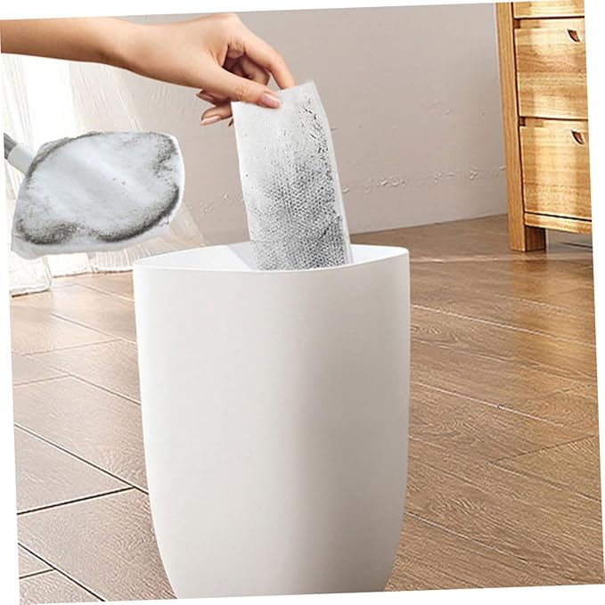 Veemoon Rotating Dust Mop for Hardwood Floor Cleaning with Flat Mop Pad and Dry Towel No-wash Triangle Shape Dust Broom for Home Use and Floor Care