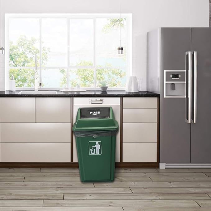 18 Gallon Large Kitchen Trash Bag Gray 100 Counts
