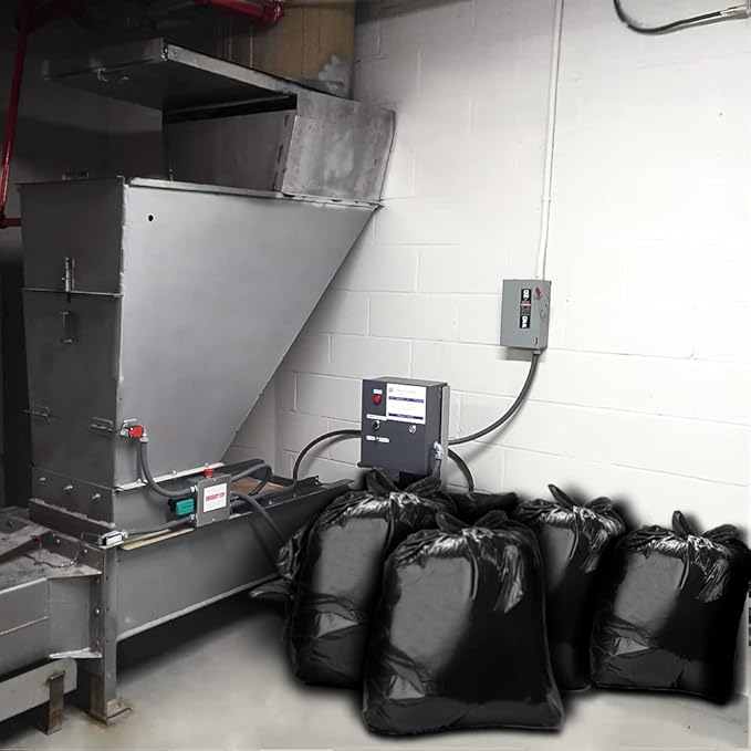 Aluf Plastics 65 Gallon 2.7 MIL Black Compactor Bags - 50 x 48 - Pack of 100 - For Contractor Industrial Healthcare &amp Municipal
