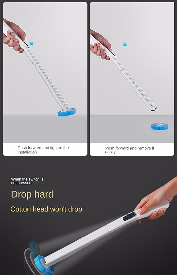 Disposable Toilet Brush with 24PCS Cleaner Refills Bathroom Bowl Wand Holder Set for Sink Bathtub Wash Basin Mop Pool (Toilet Cleaning Kit)